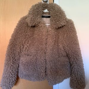 Zara Basic Teddy Coat